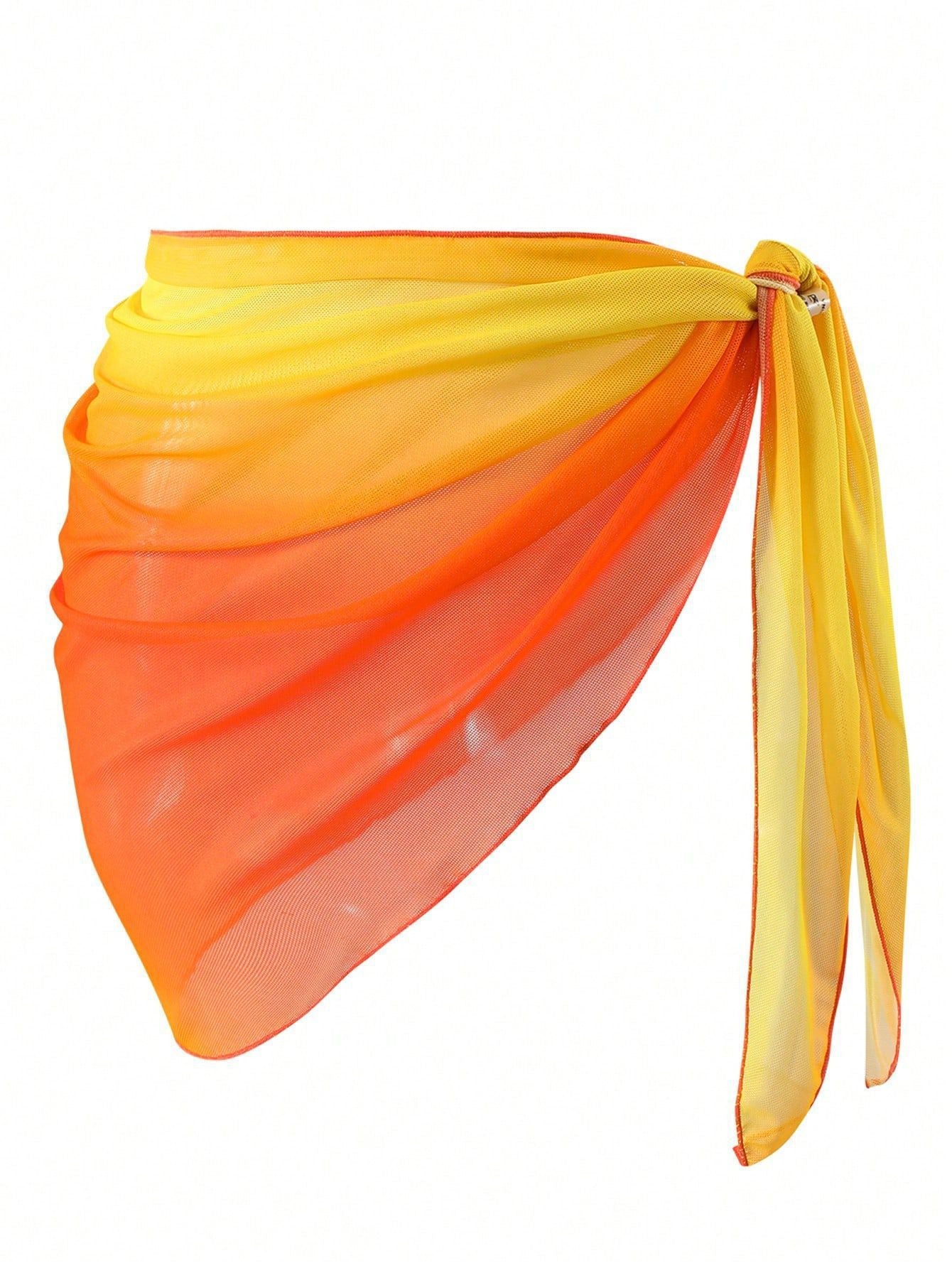 Vacation Loose Casual Bikini Beach Apron Gradient Color Multiple Colors