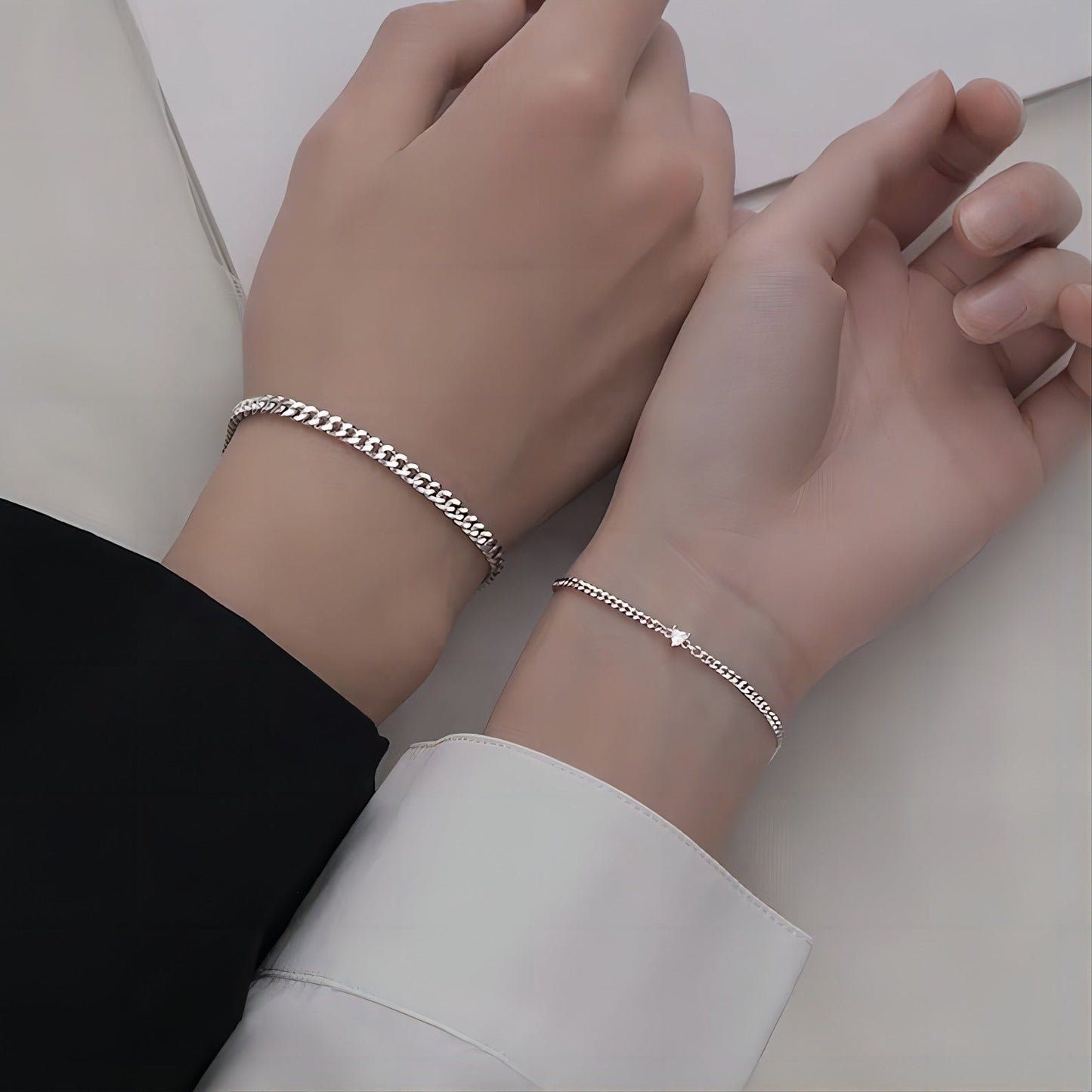 Design High-grade Suit Stainless Steel Couple Bracelet