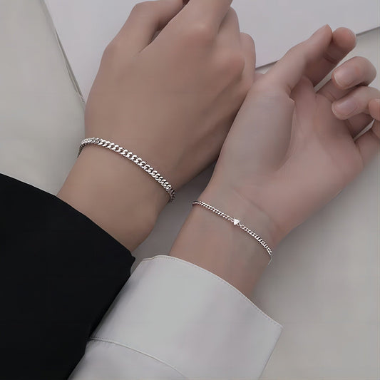 Design High-grade Suit Stainless Steel Couple Bracelet