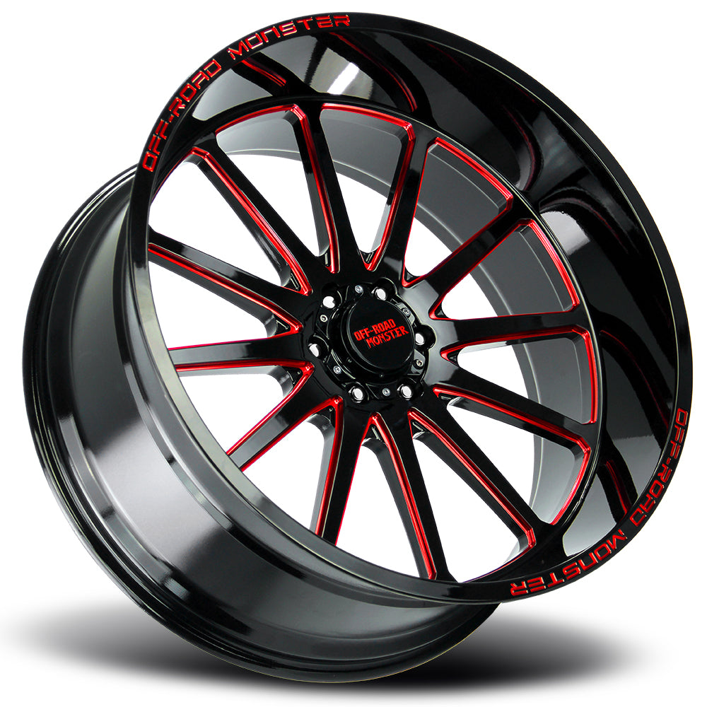 M26 Gloss Black Candy Red Milled-1