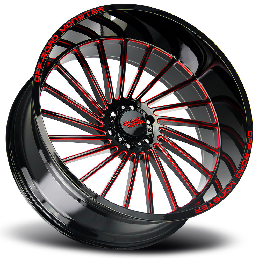 M27 Gloss Black Candy Red Milled-1