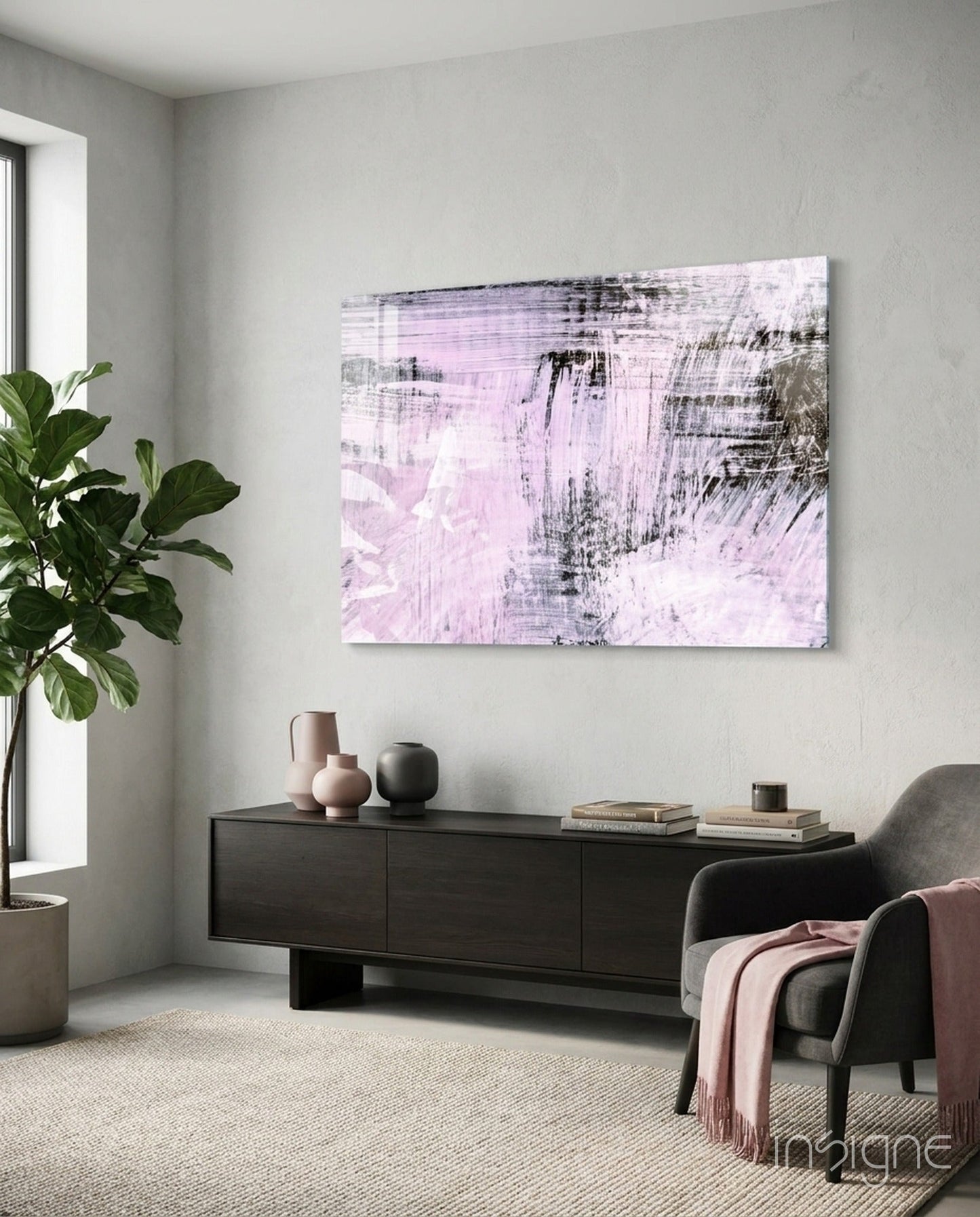 Abstract Glass Wall Art