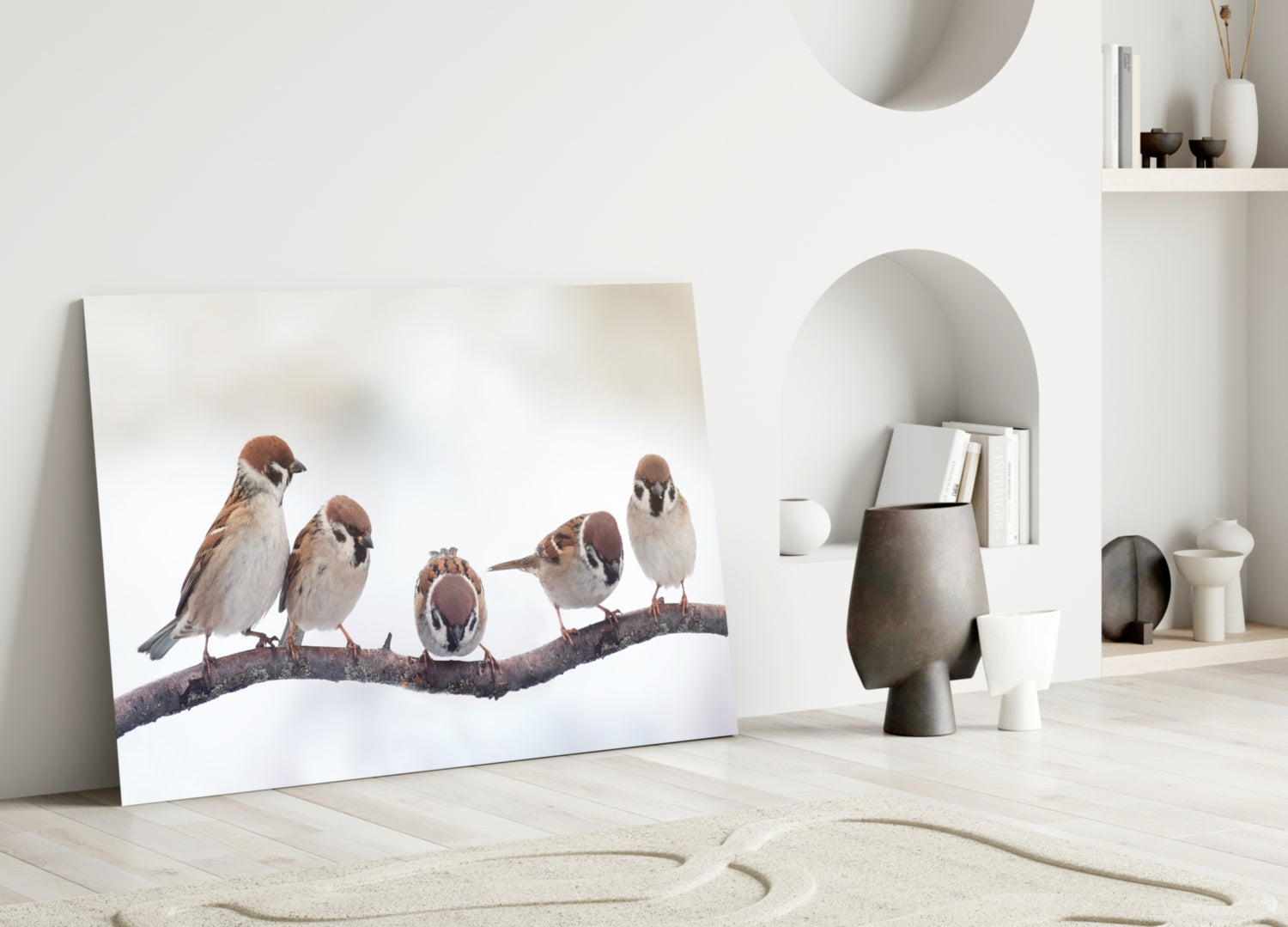 Birds Glass Wall Art-2