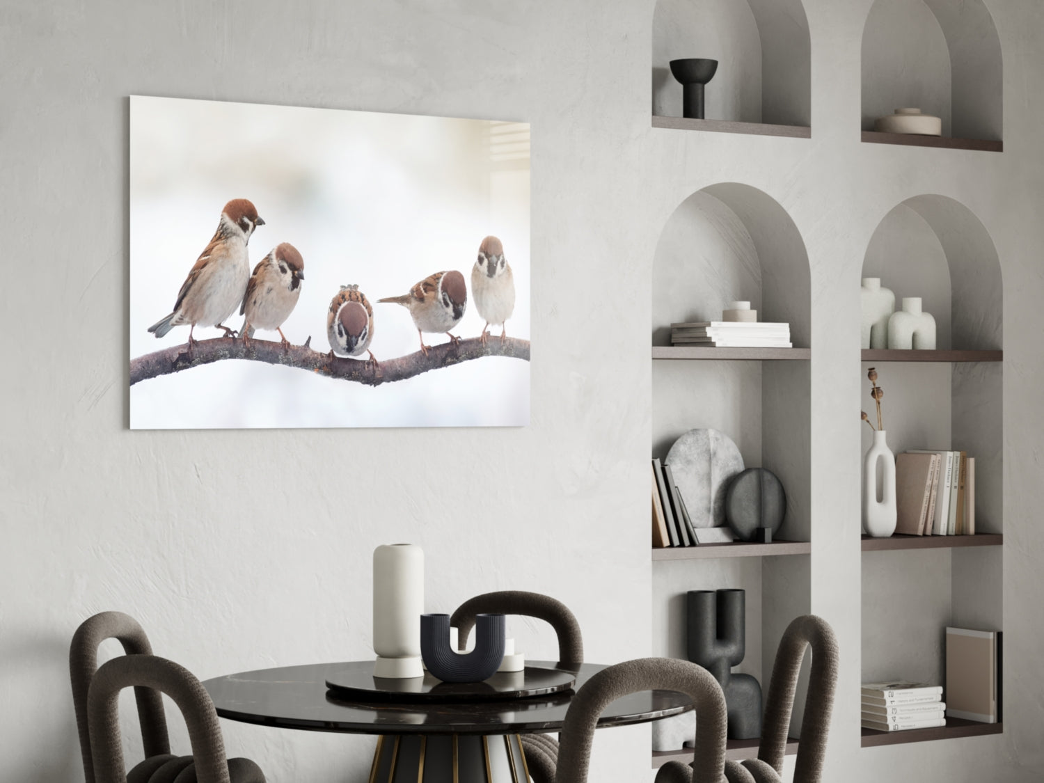 Birds Glass Wall Art-4