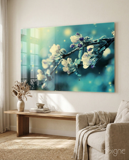 Flower Glass Wall Art