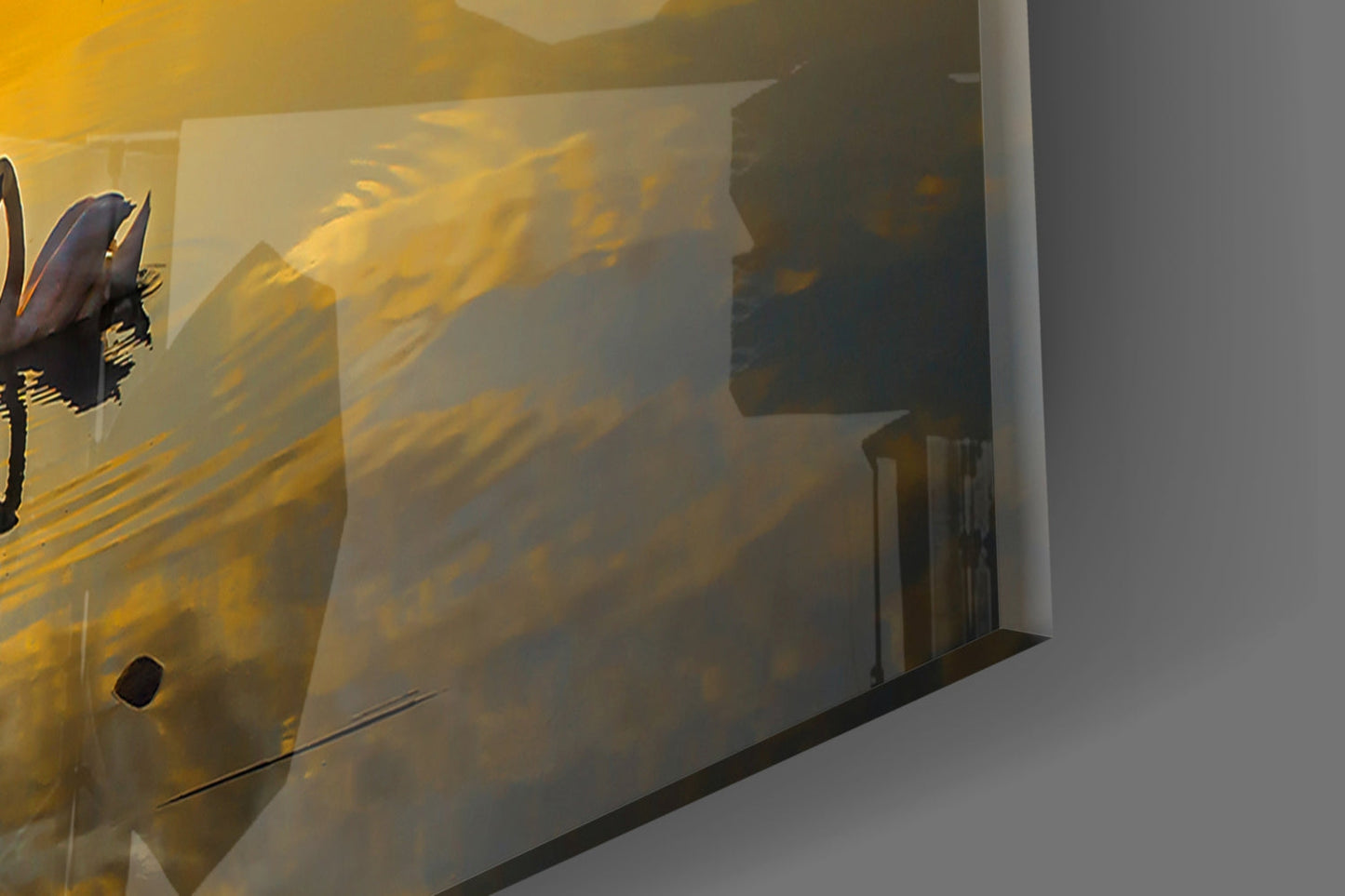 Swan Glass Wall Art