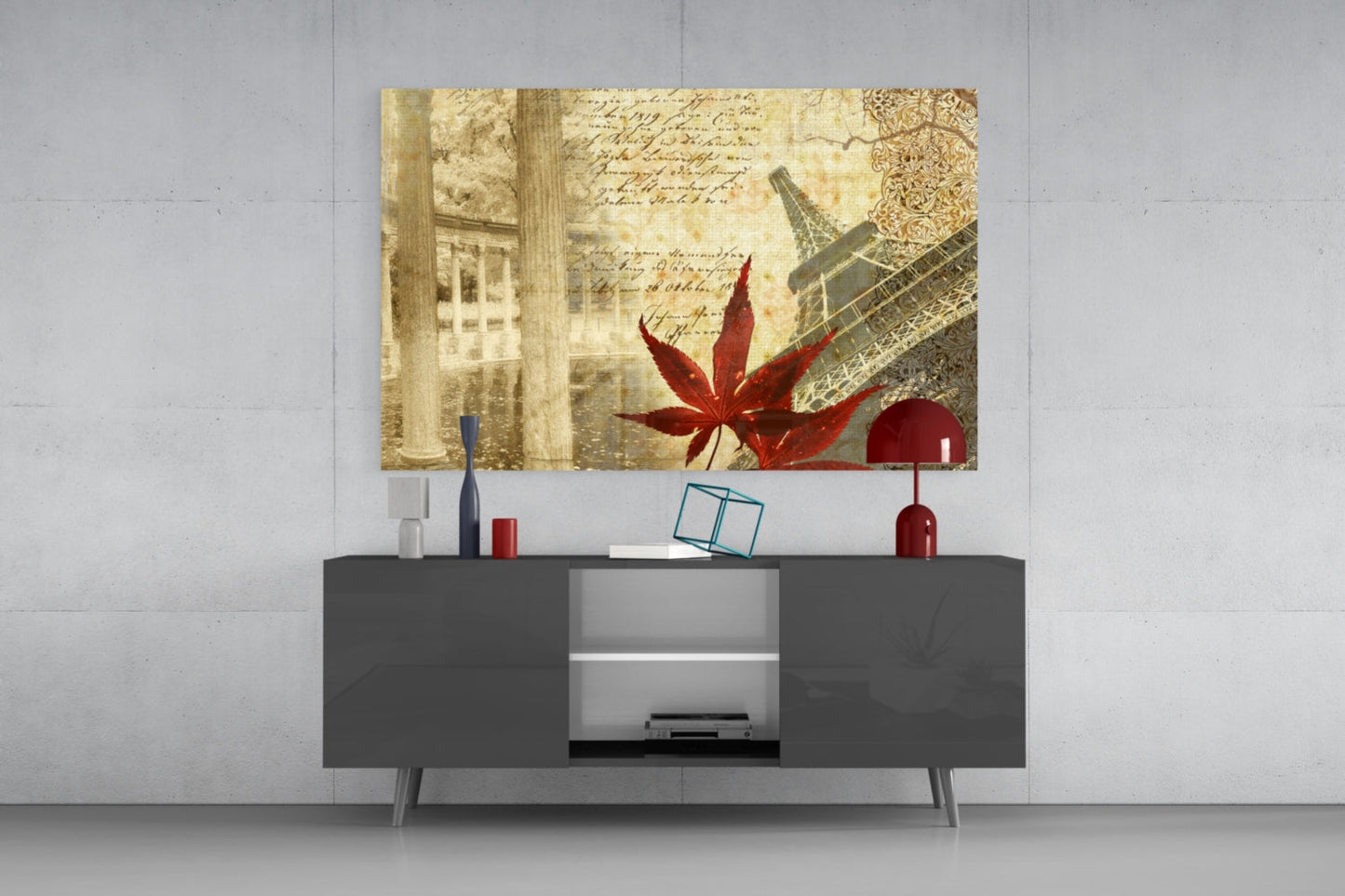 Retro Glass Wall Art