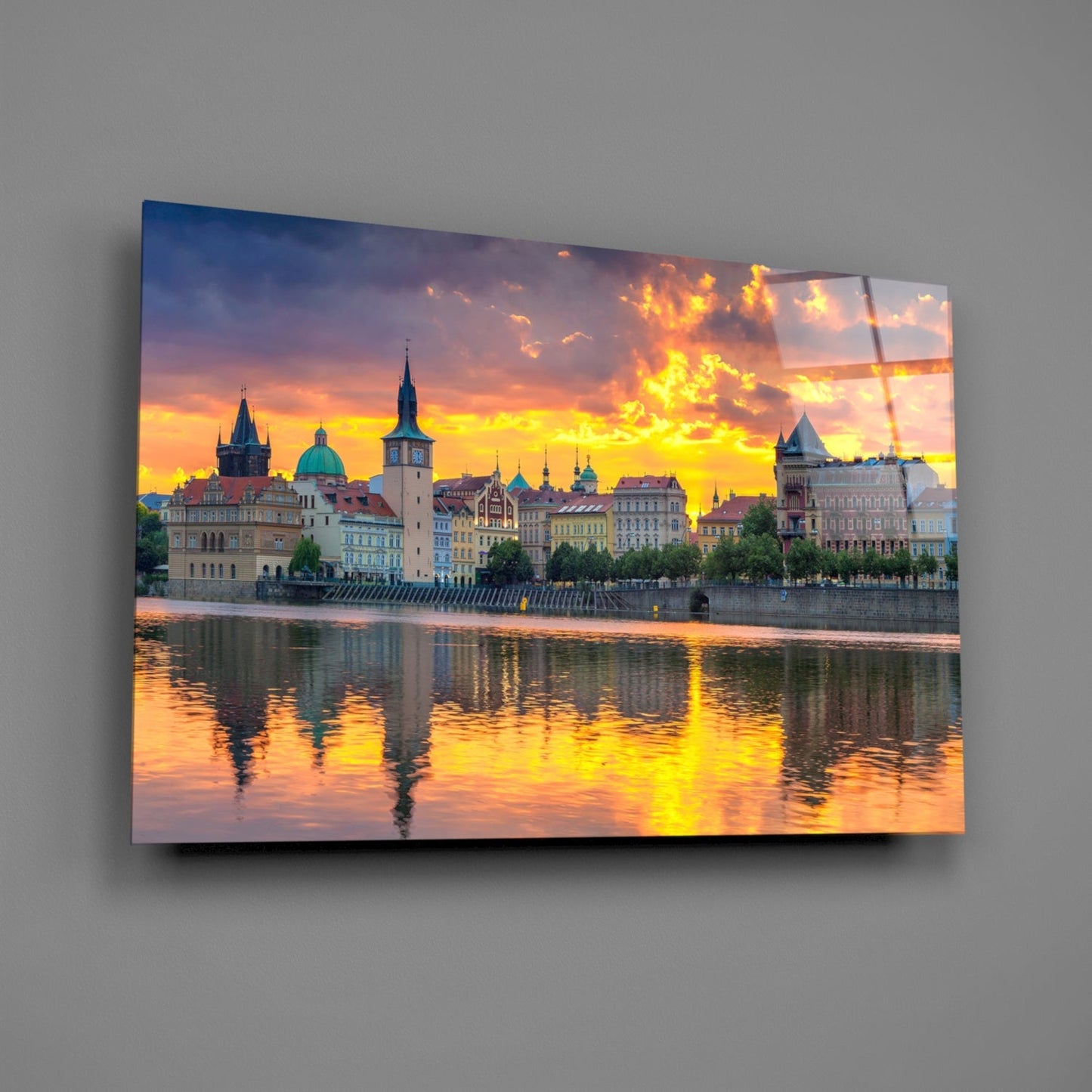Prague Glass Wall Art