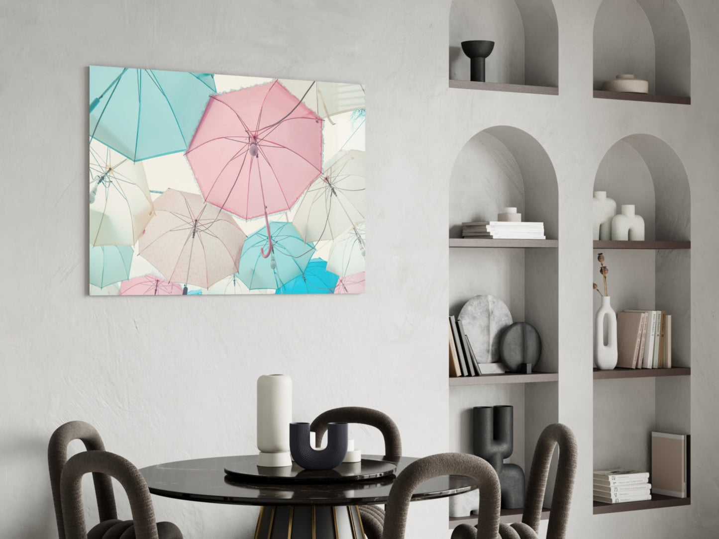 Umbrellas Glass Wall Art-4