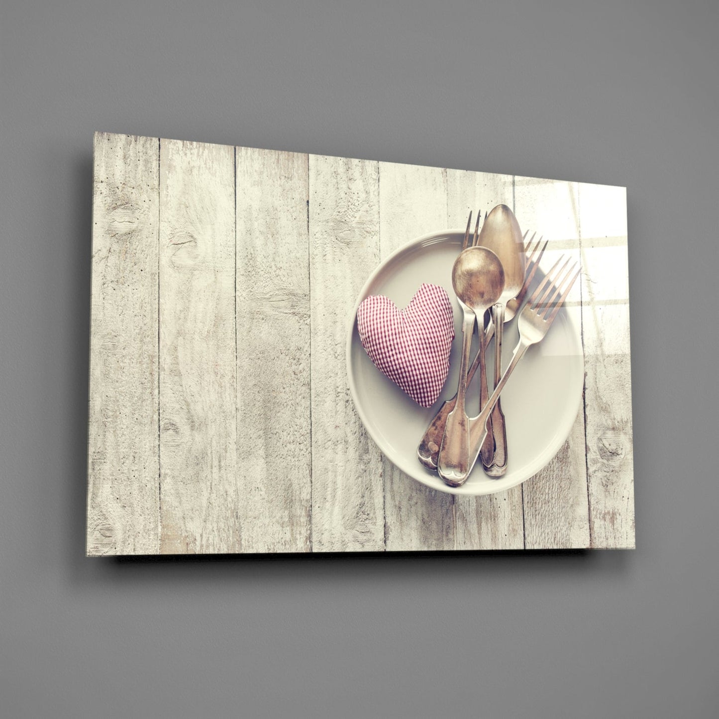 Heart Glass Wall Art