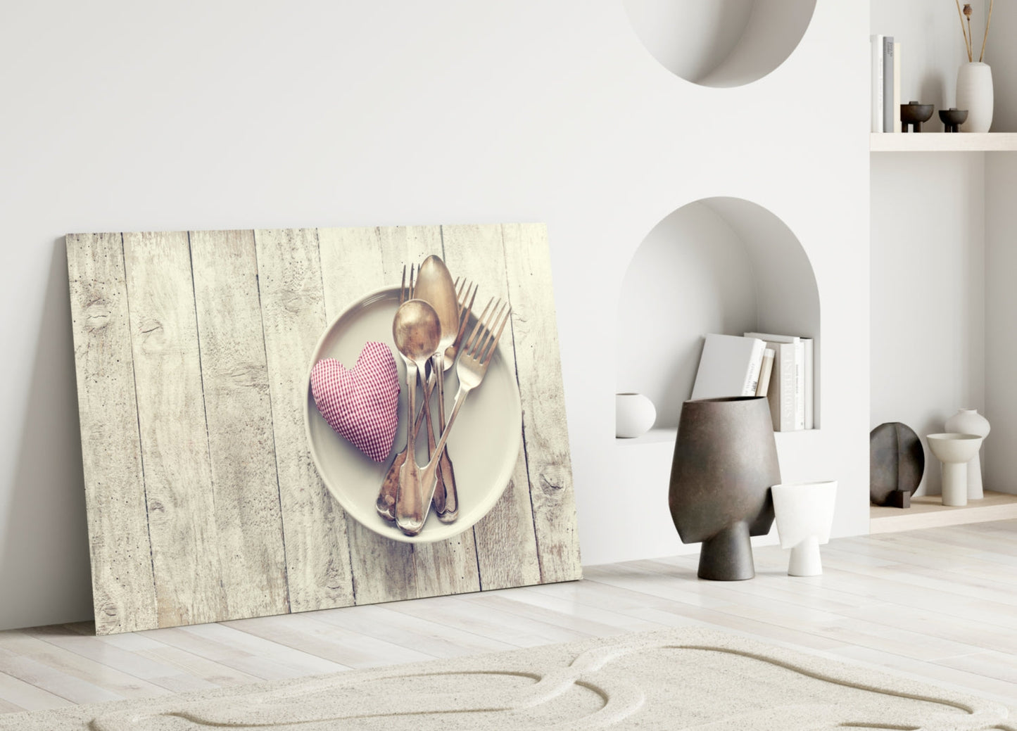 Heart Glass Wall Art