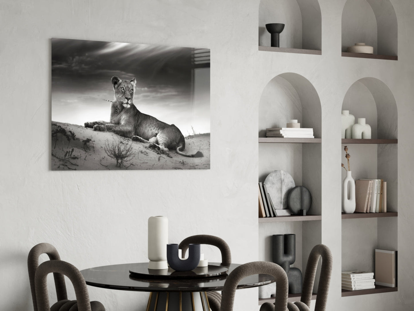Lioness Glass Wall Art
