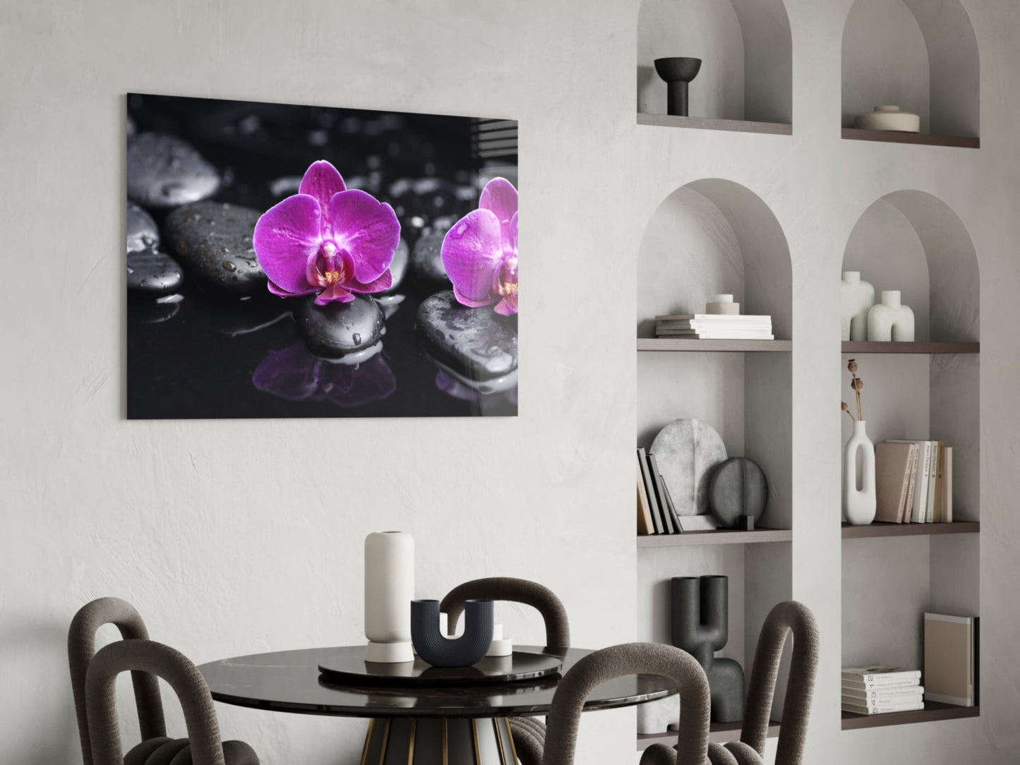 Orchid Glass Wall Art