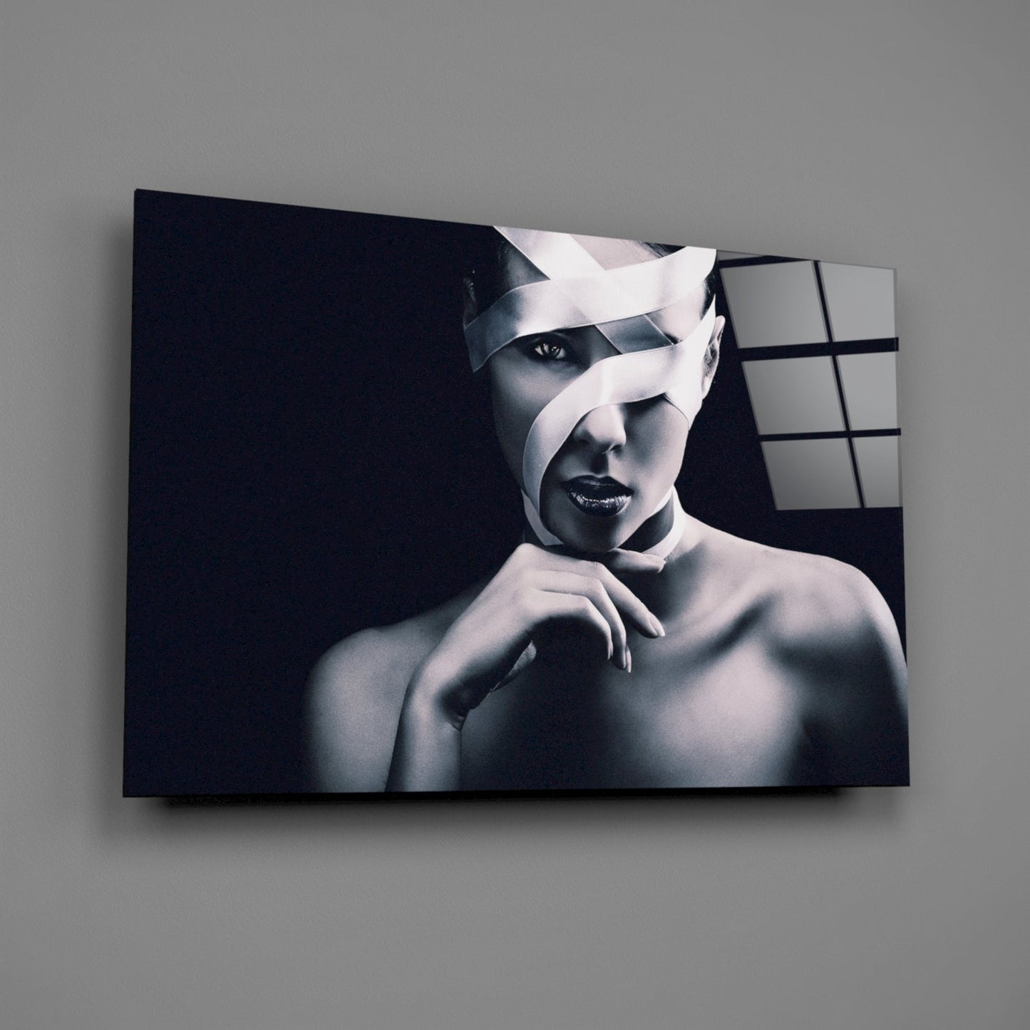Woman Portrait 9 Glass Wall Arts