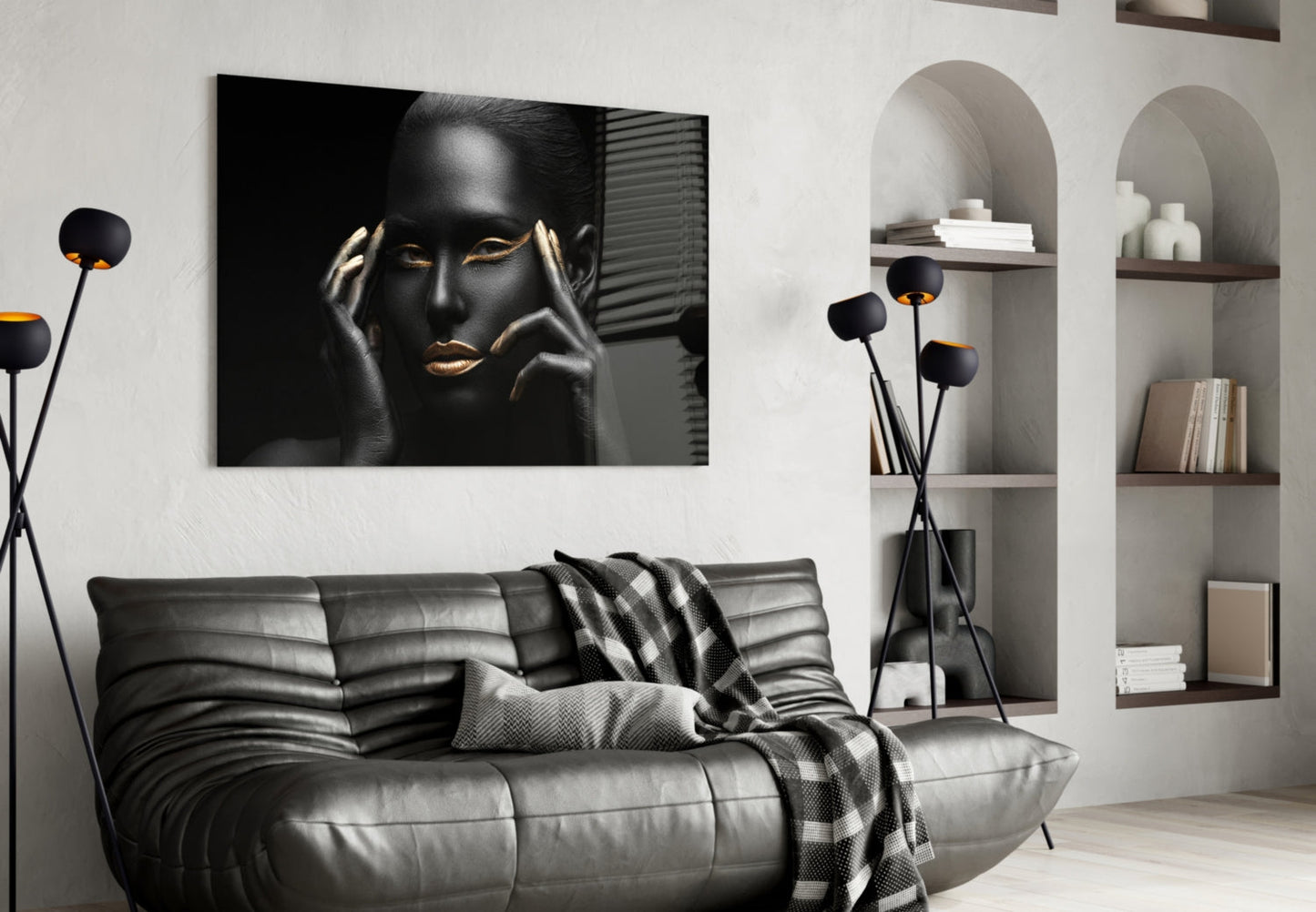 Woman Glass Wall Art