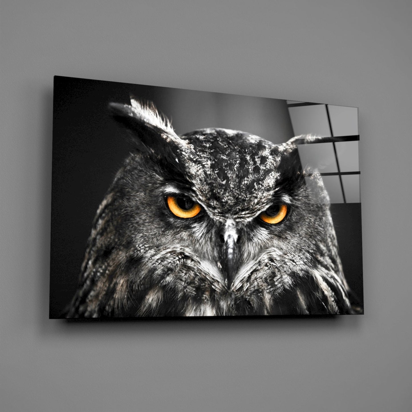 Owl Glass Wall Art