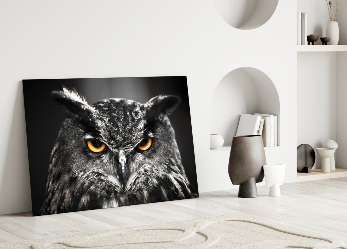 Owl Glass Wall Art