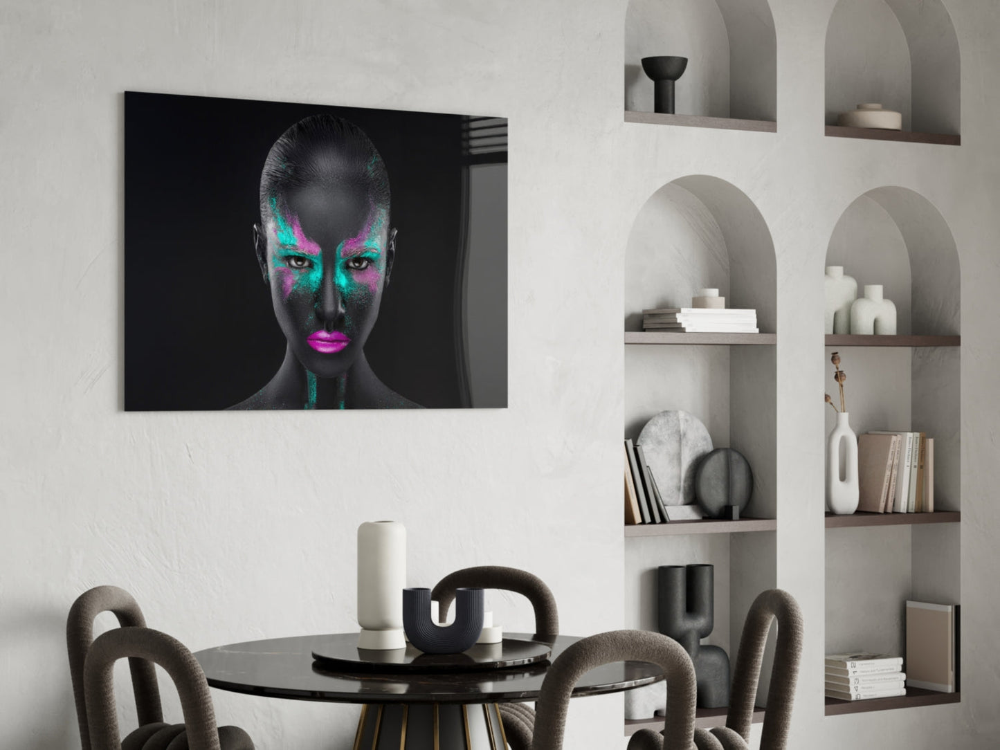 Woman Glass Wall Art