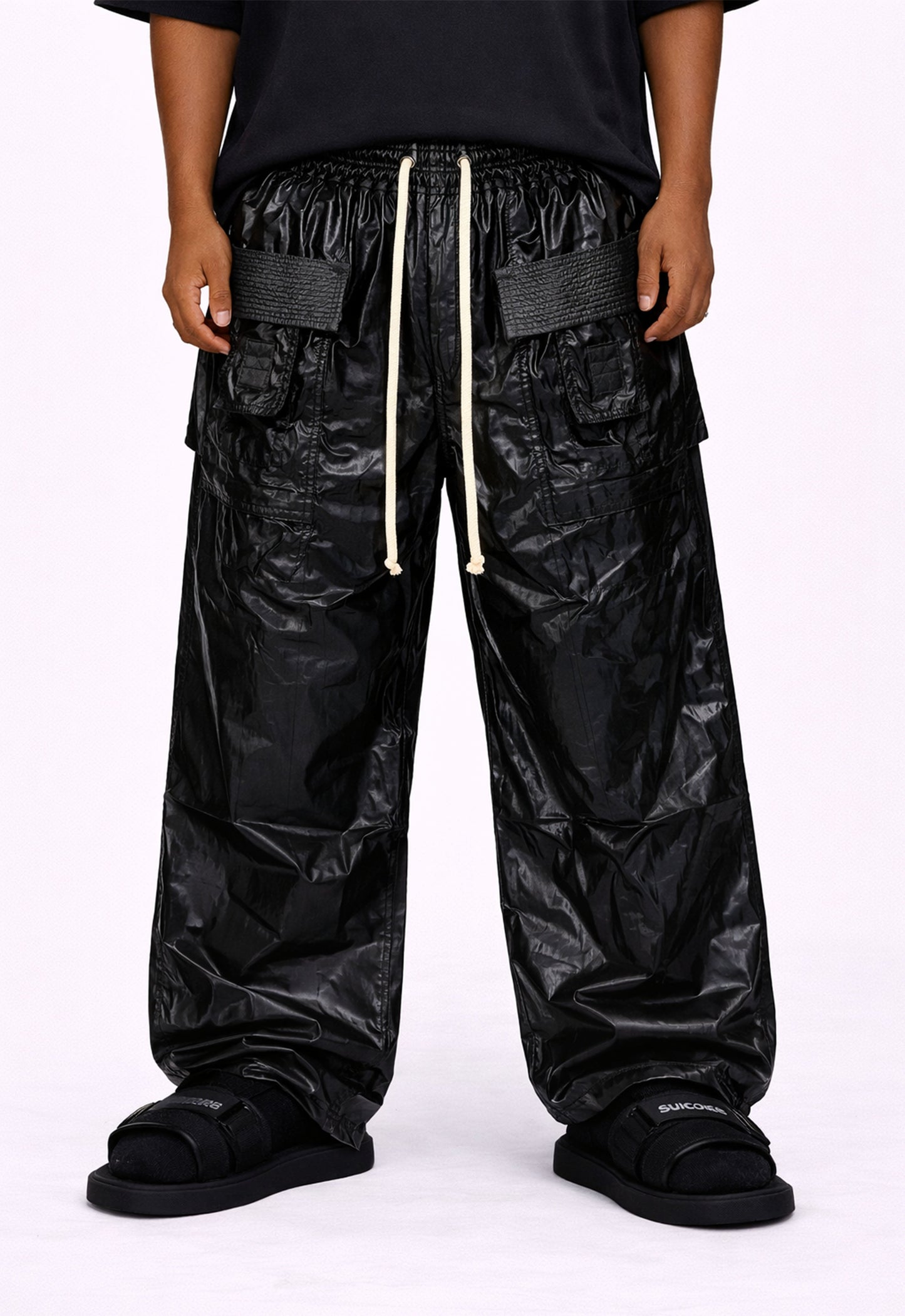 SHINE DROP CROTCH PANTS