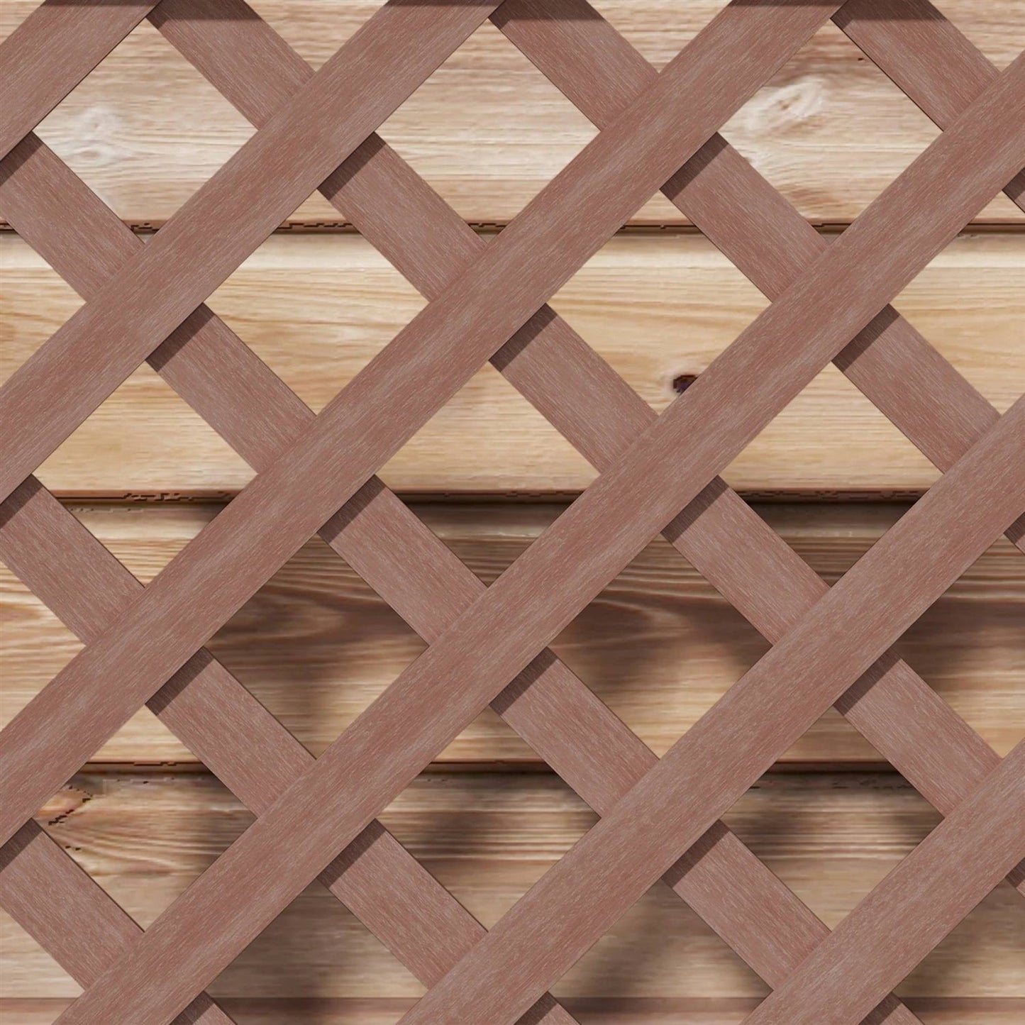 Outdoor Brown Wooden Raised Garden Bed Planter Box with Lattice Trellis-3