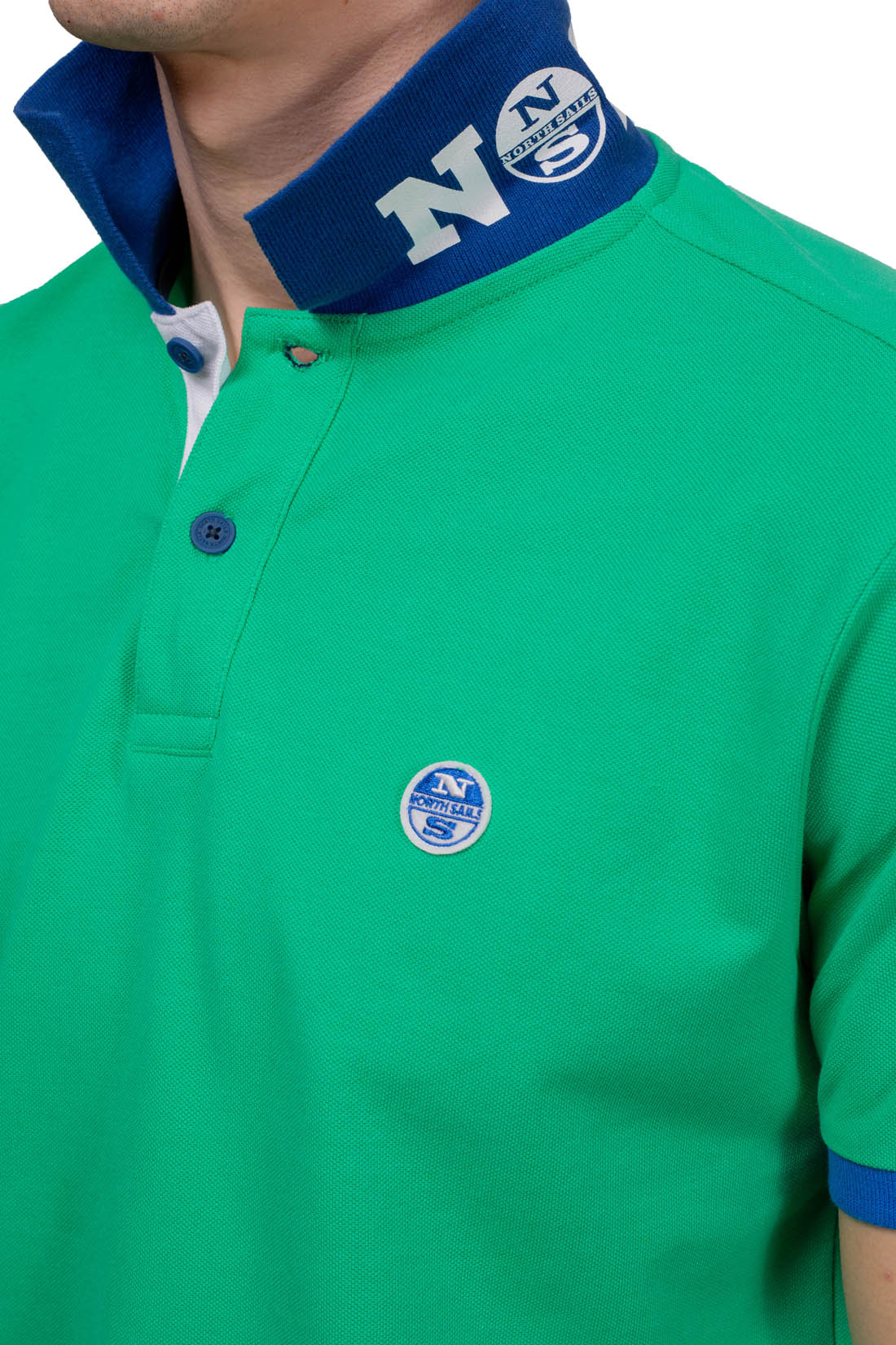 NORTH SAILS - Men's polo shirt with spoken collar  - Size L-8