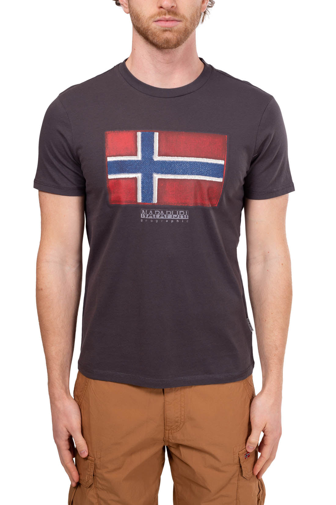 NAPAPIJRI - Men's logo flag T-shirt - Size S-18