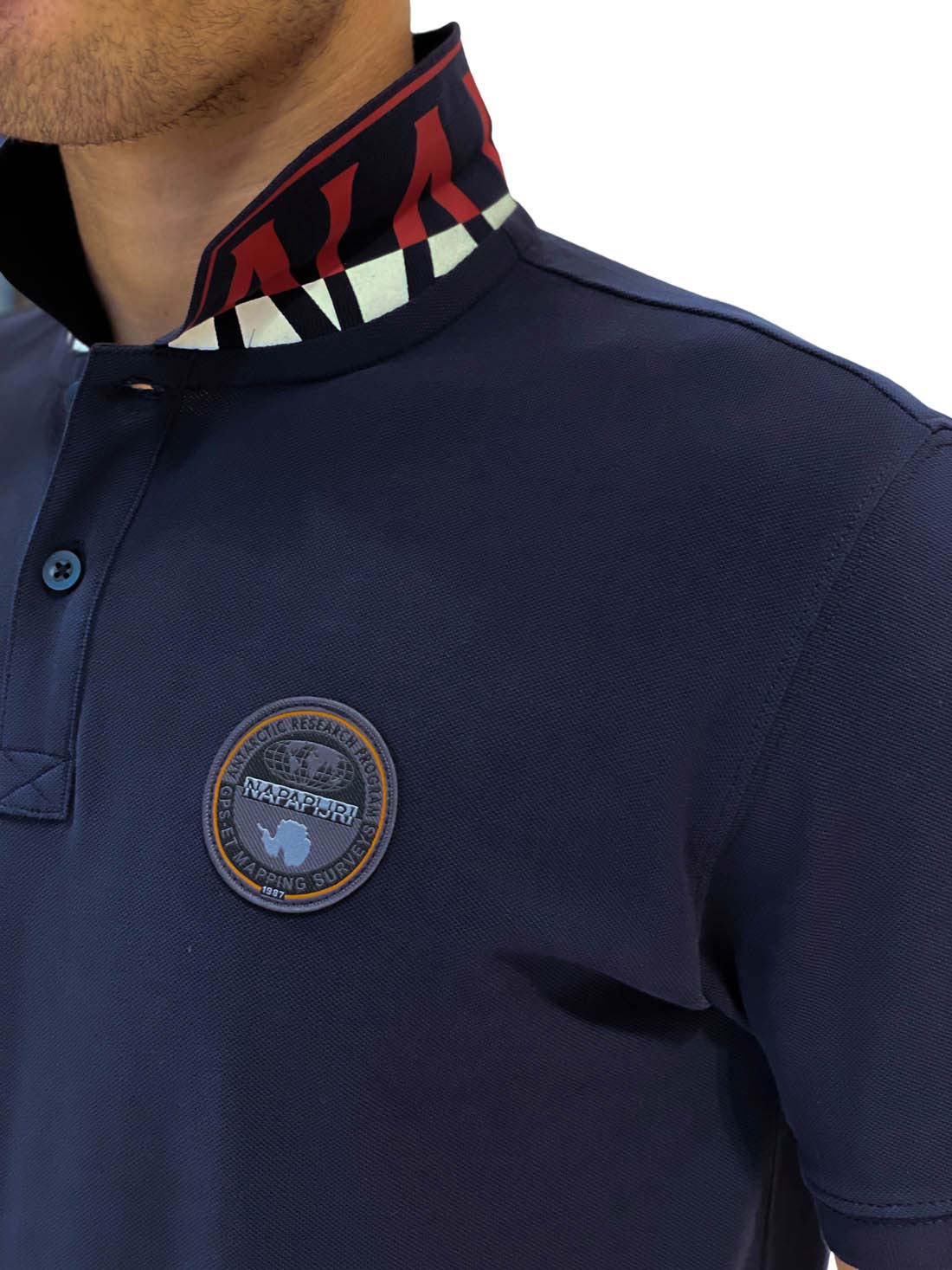 NAPAPIJRI - Men's badge polo shirt - Size S-19