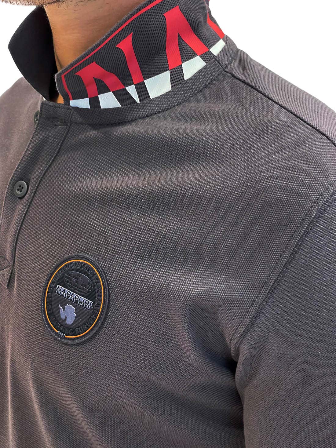 NAPAPIJRI - Men's badge polo shirt - Size S-23