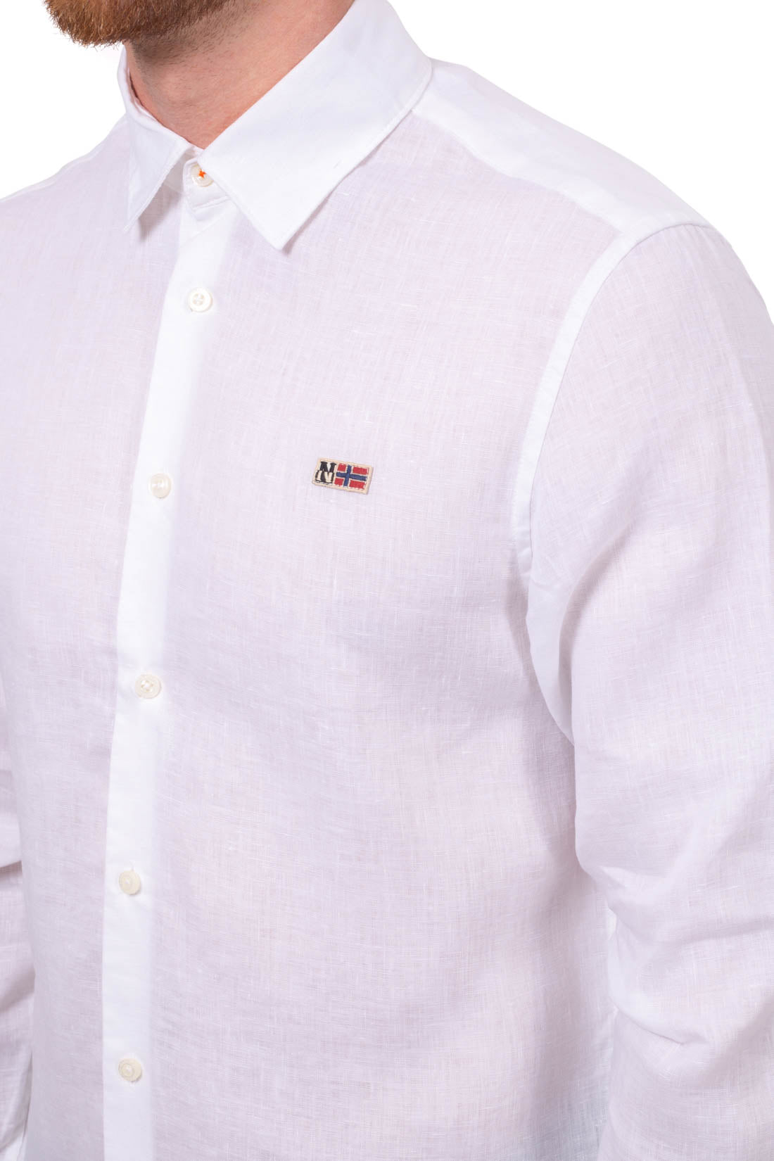 NAPAPIJRI - Men's linen Gilbert shirt  - Size 3XL-5