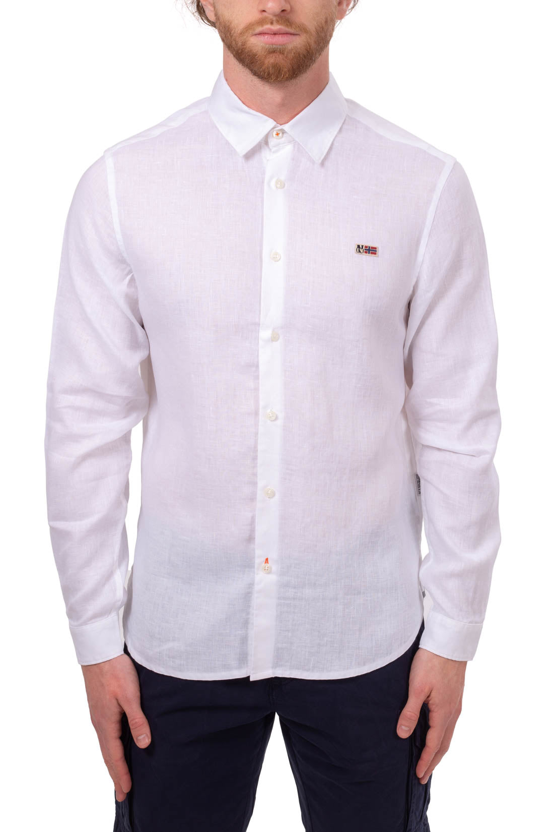 NAPAPIJRI - Men's linen Gilbert shirt  - Size 3XL-7