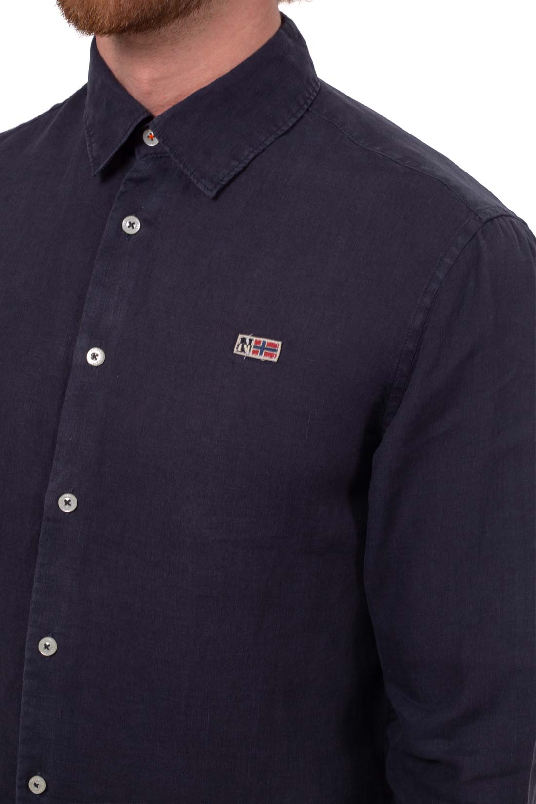 NAPAPIJRI - Men's linen Gilbert shirt  - Size 3XL-11