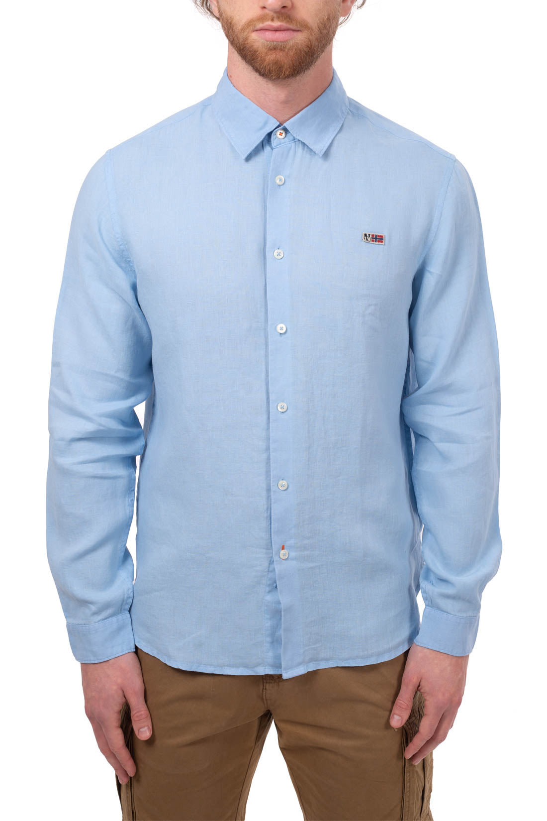 NAPAPIJRI - Men's linen Gilbert shirt  - Size 3XL-19