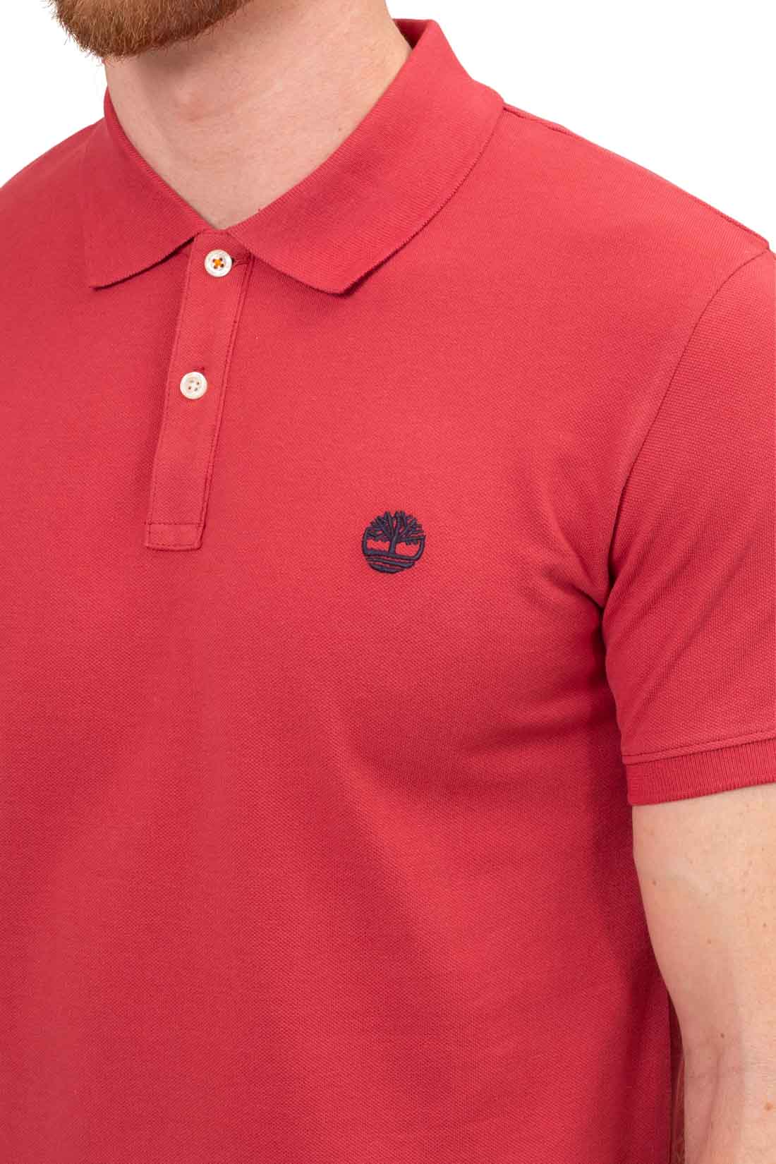 TIMBERLAND - Men's slim polo shirt with logo  - Size S-20