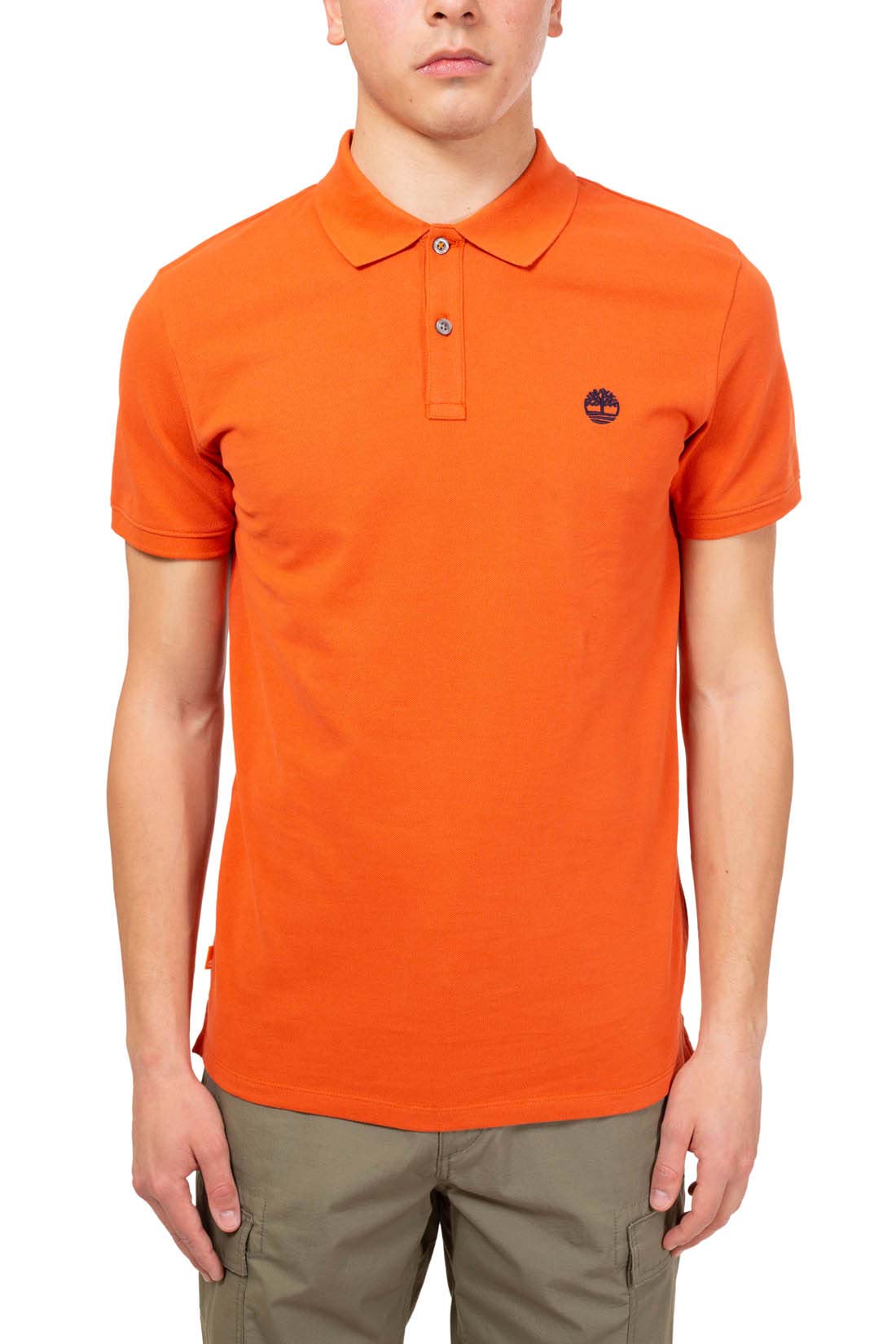 TIMBERLAND - Men's slim logo polo shirt  - Size XL-14