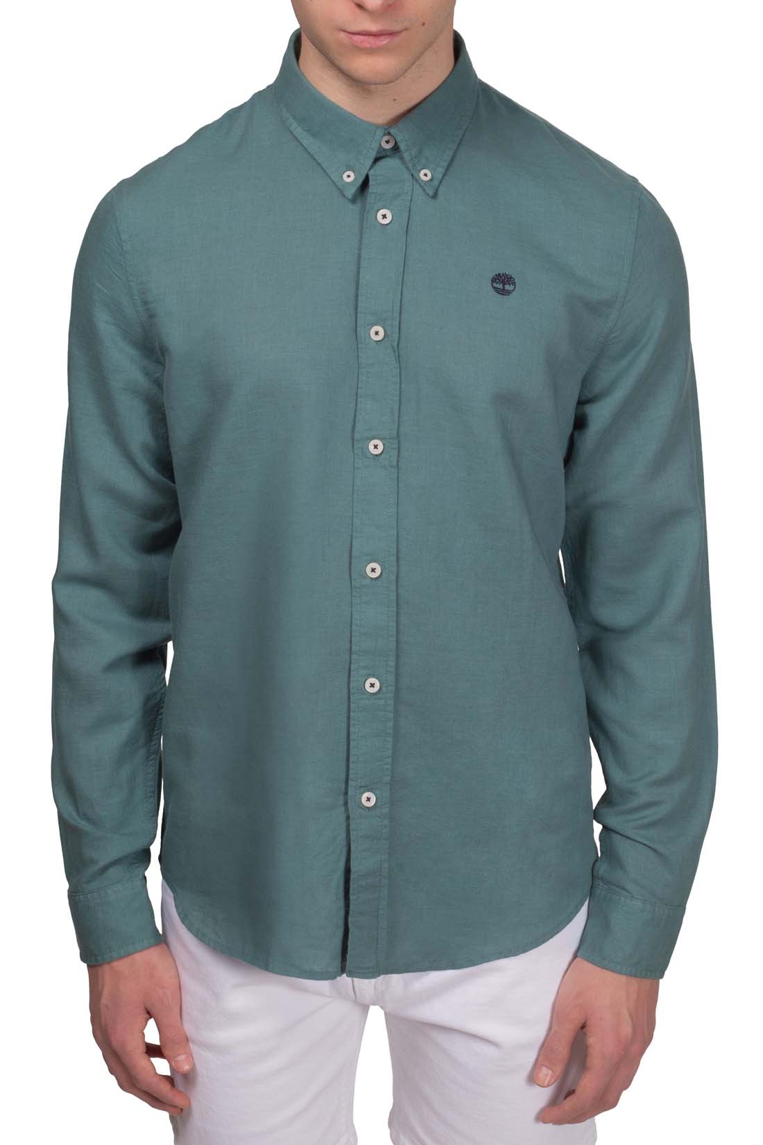 TIMBERLAND - Men's slim linen blend shirt - Size XXL-96