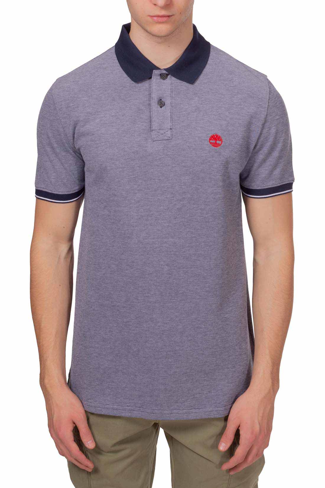 TIMBERLAND - Men's regular polo shirt in Oxford cotton-9