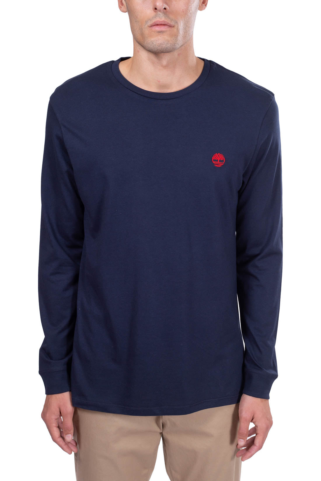 TIMBERLAND - Men's basic T-shirt with cuffs and logo  - Size XXL-4