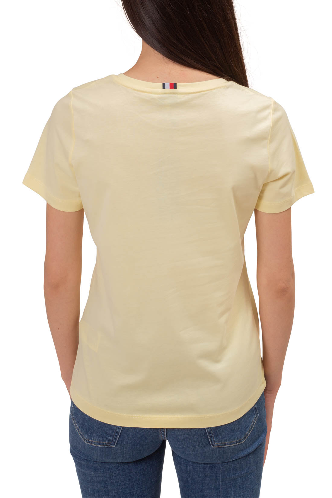 TOMMY HILFIGER - Women's basic T-shirt with logo  - Size S-27
