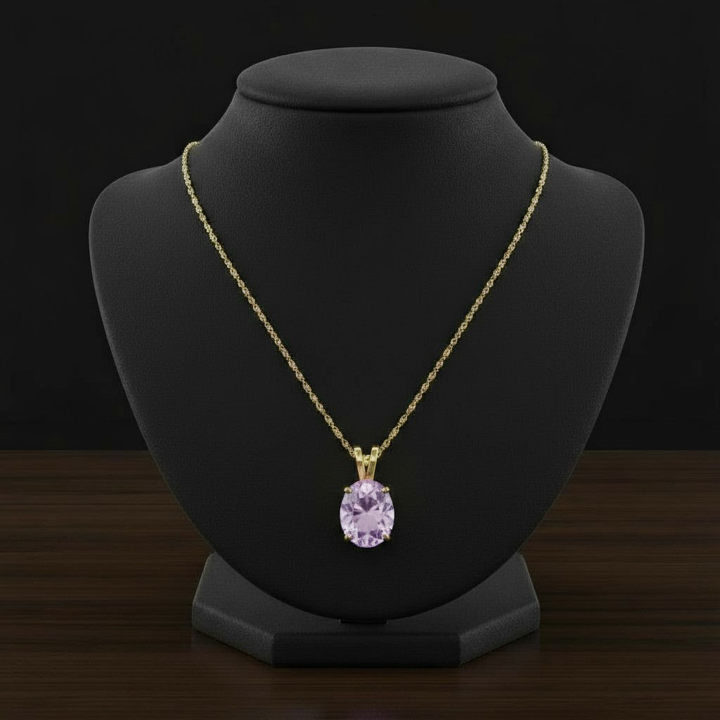 "Eternity" Oval Cremation Pendant 8x10mm