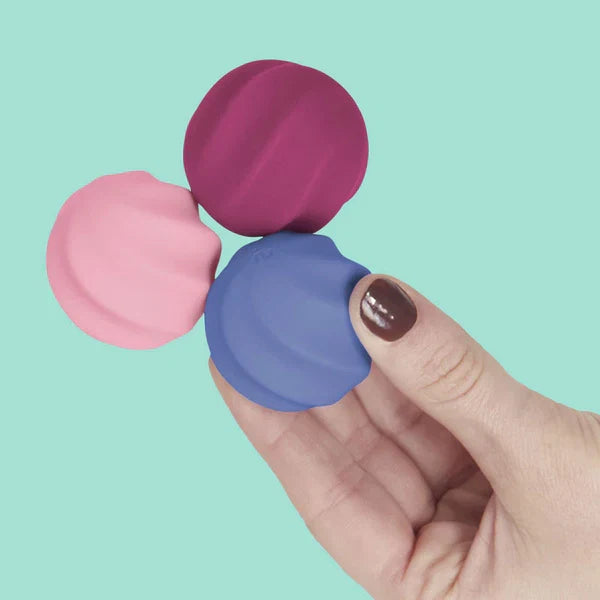 Speks Odds Soft Silicone Fidget Magnets, Silent Stress Relief Toys, Pink Swirls