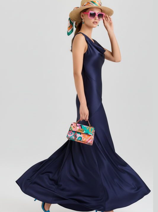Off-the-Shoulder Fitted Chiffon Dress For Women, Upper West Side, BYMANYC New York.-0