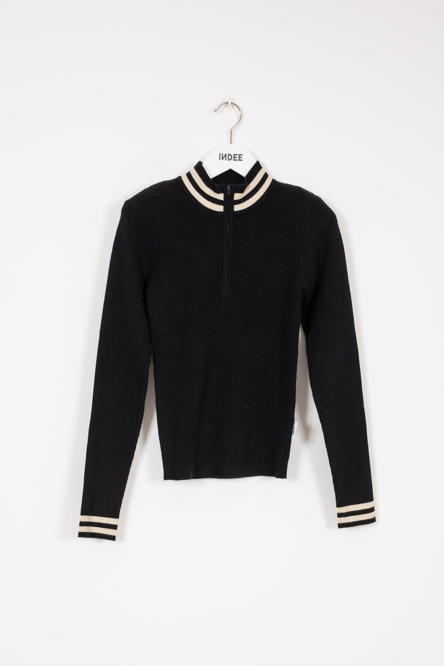 Indee - Zipped Ribbed Turtleneck