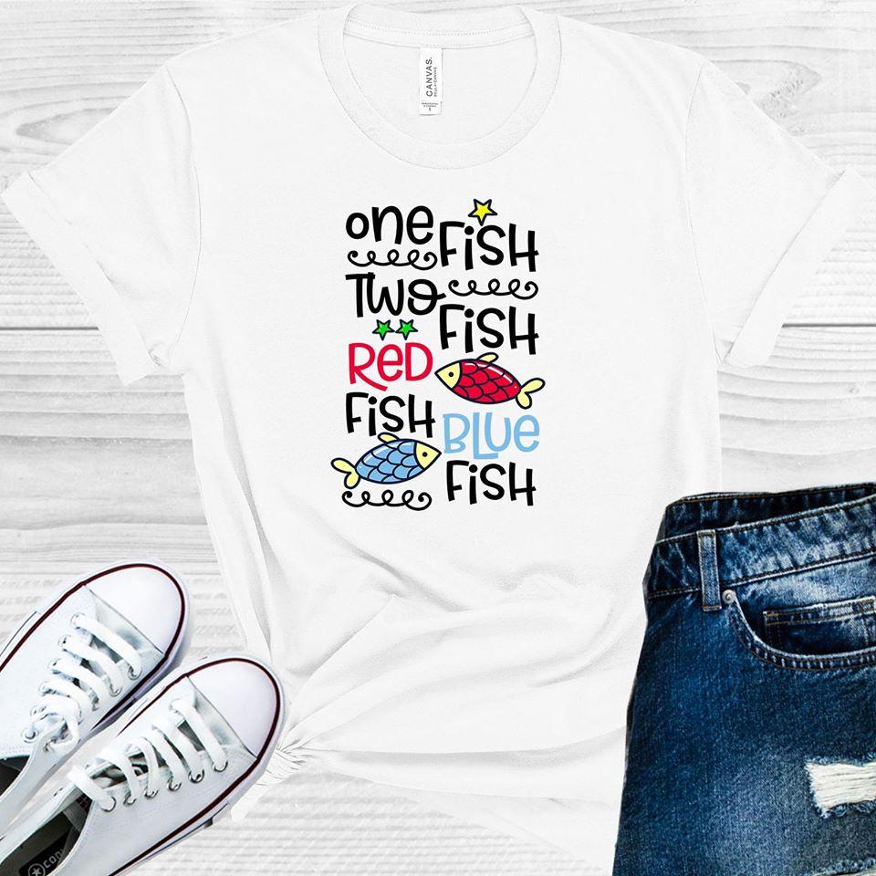 One Fish Two Fish Red Fish Blue Fish Graphic Tee
