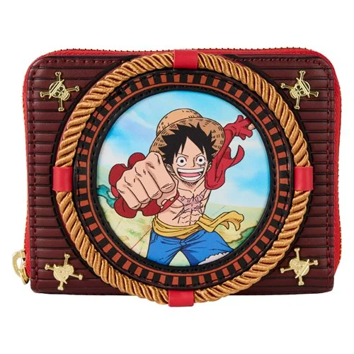 One Piece Luffy Nautical Zip-Around Wallet by Loungefly