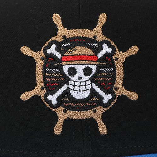 One Piece Logo Embroidered Snapback Hat