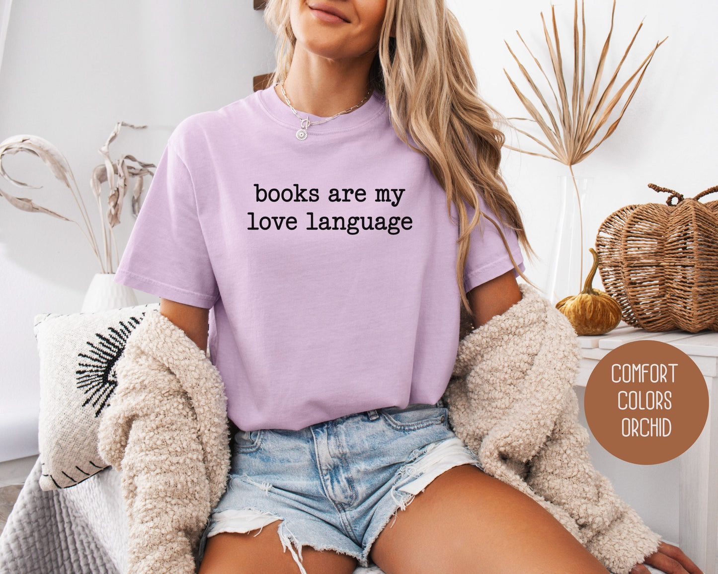 Books are My Love Language Comfort Colors Shirt-9
