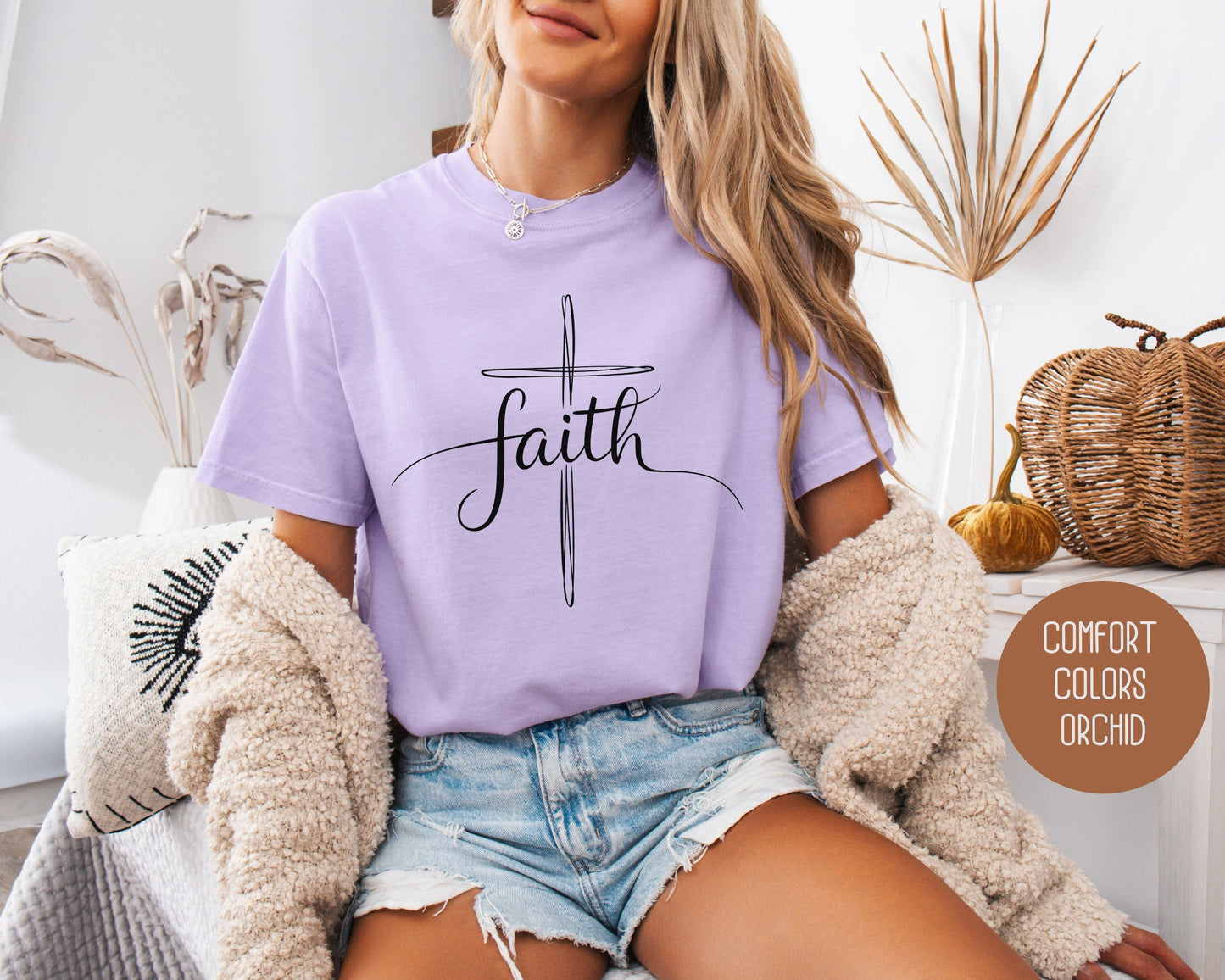 Faith Comfort Colors Shirt-5