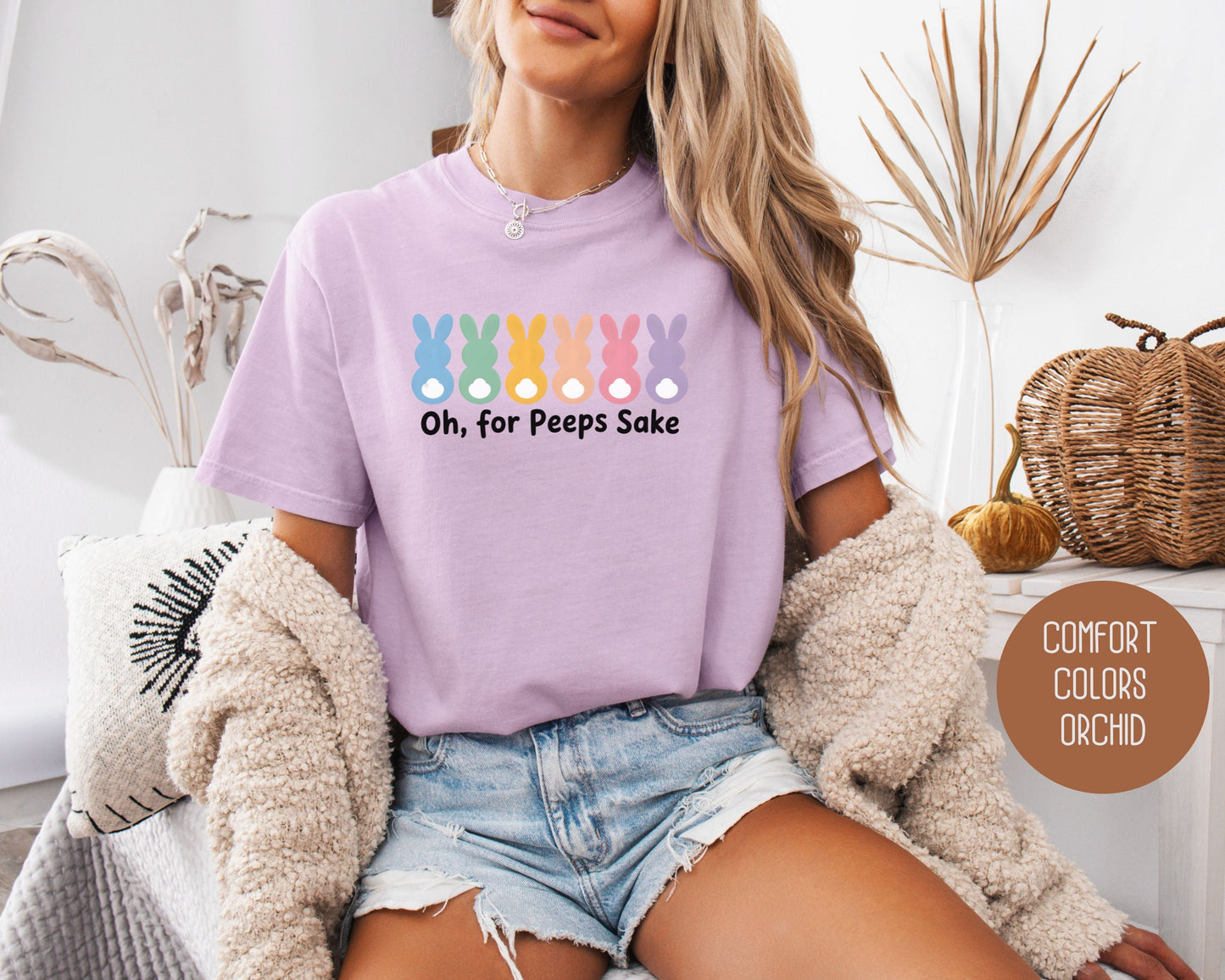 Oh For Peeps Sake Comfort Colors Shirt-8
