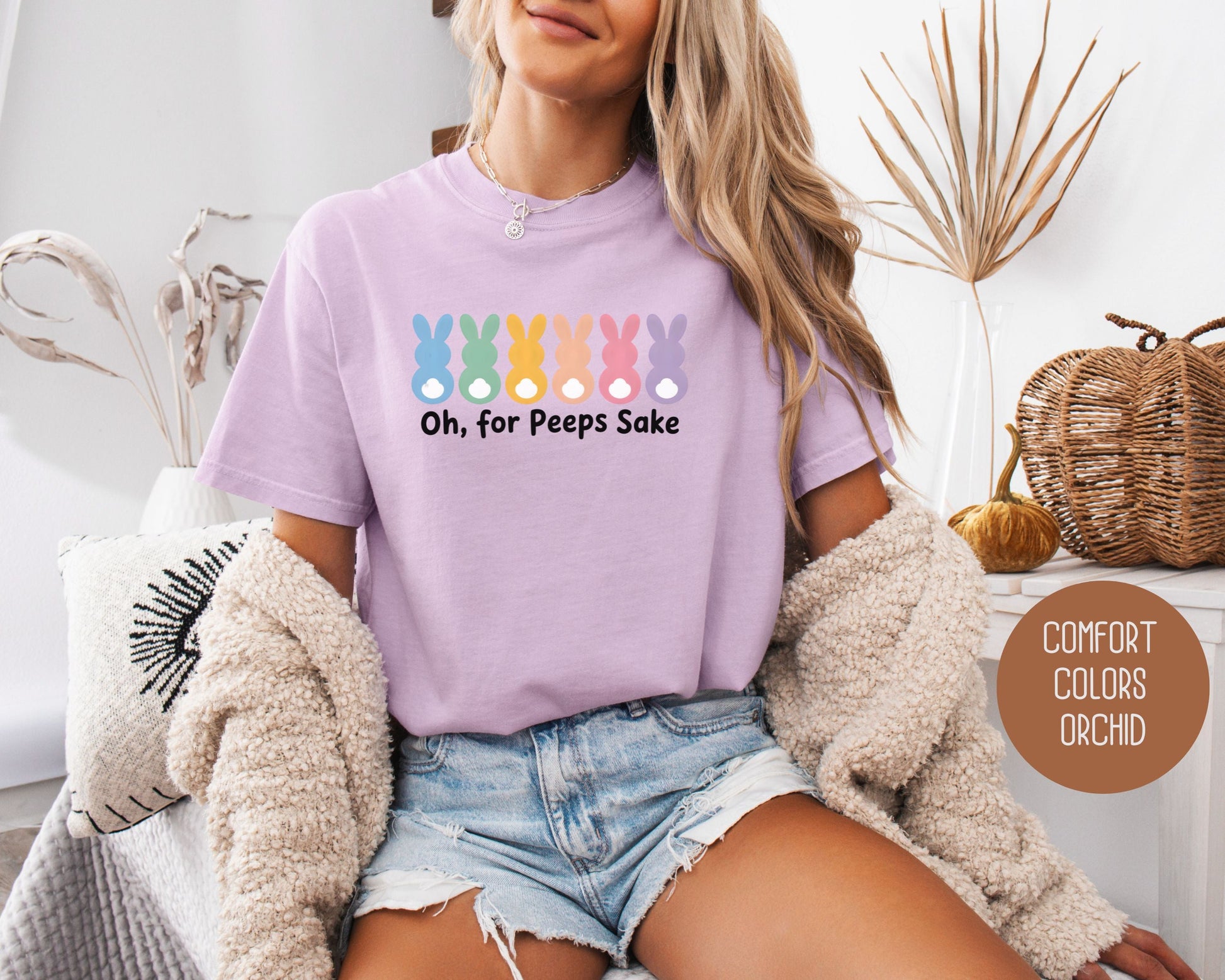 Oh For Peeps Sake Comfort Colors Shirt-8
