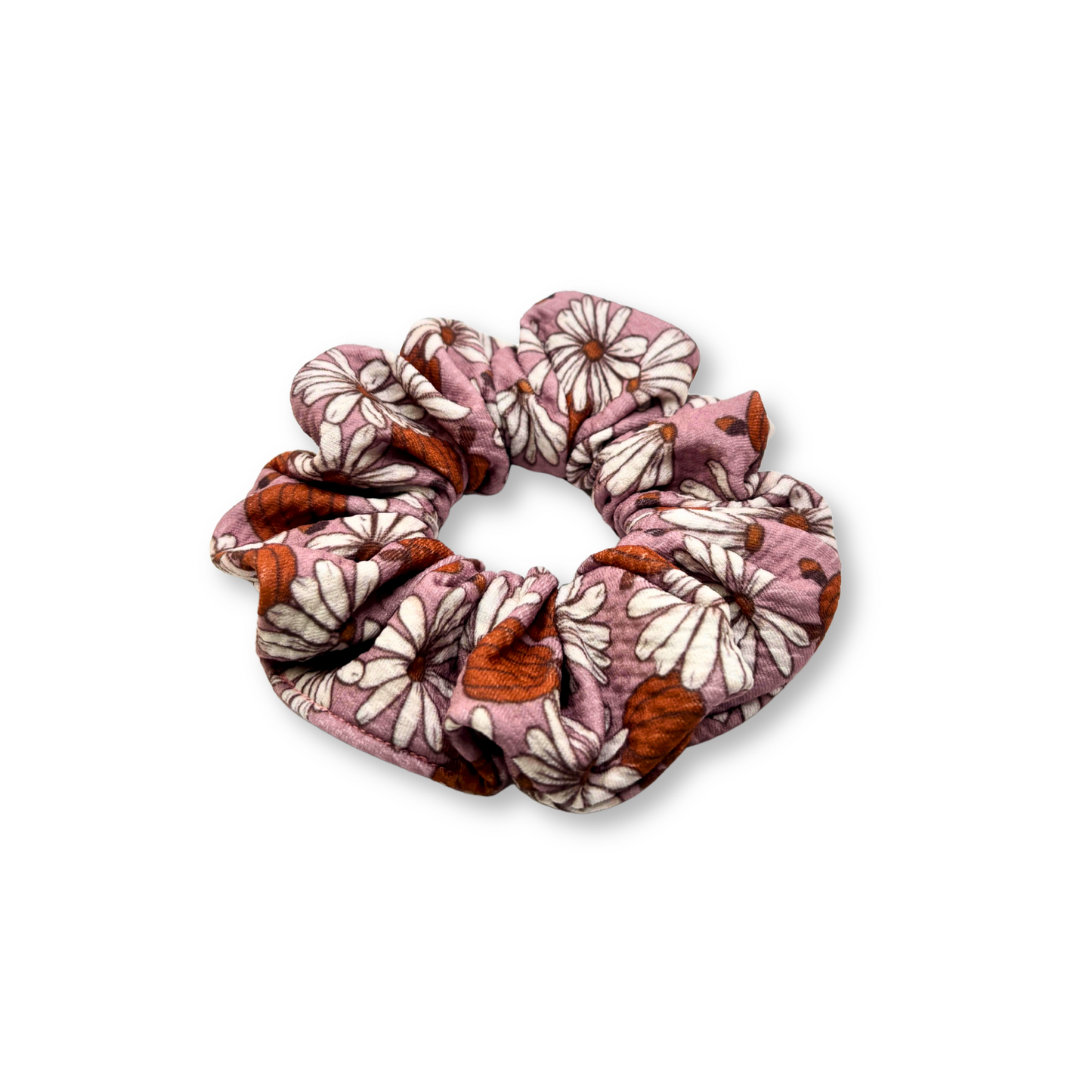 Mini Floral Pumpkin Bullet Scrunchie